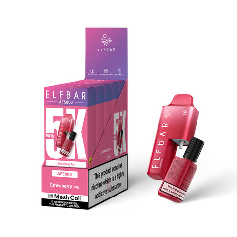 Wholesale - Pack of 5 - Elfbar AF5000 - Strawberry ice