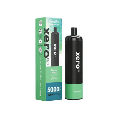 Wholesale - Xero Pro 5000 ZERO NICOTINE - Fresh Mint