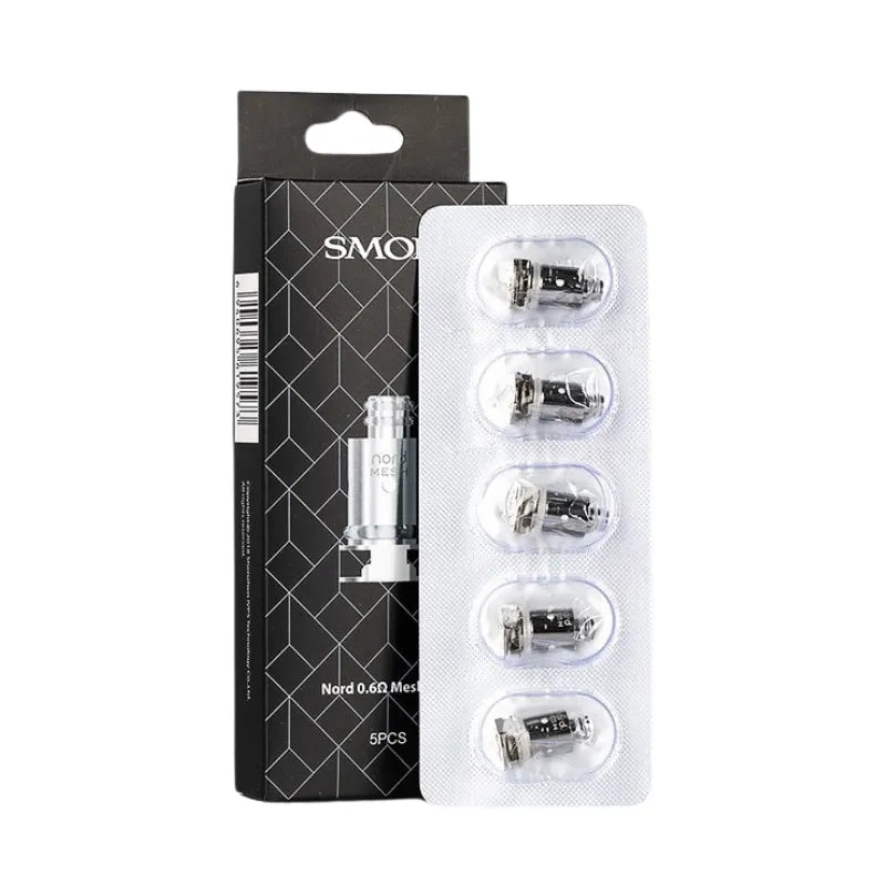 Smok vape coils packaging with black and white design on a white background