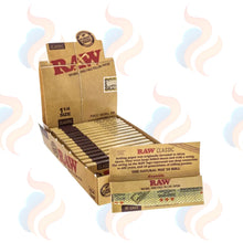 Box of 24 Raw rolling papers 1 1/4 on a white background