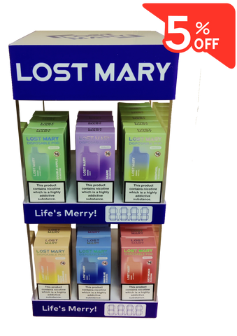 Wholesale - Lost Mary Disposable - 6x CDU's & Display Unit