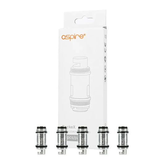 Aspire pockeX e-liquid coils packaging on a white background