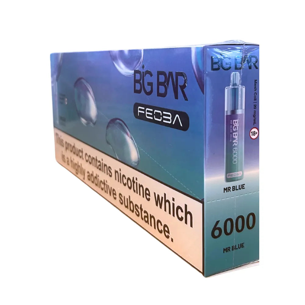 Box of 5 - Feoba Big Bar 6000 - Mr Blue