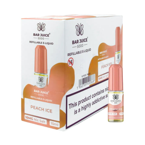 Box of 10 - Bar Juice 5000 - Peach Ice