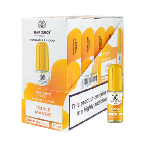 Box of 10 - Bar Juice 5000 - Triple Mango