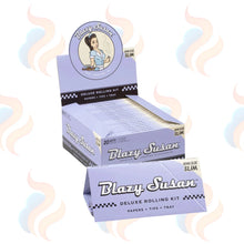 Blazy Susan rolling kit packaging on a white background with smoke effects