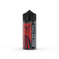 Bottle of 'Baked Well Cherry' vape juice with a red and black label on a white background