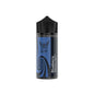 Blueberry-flavored vape juice bottle on a white background