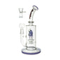 Clear 30cm Chongz "Purple Haze" glass waterpipe on a white background.