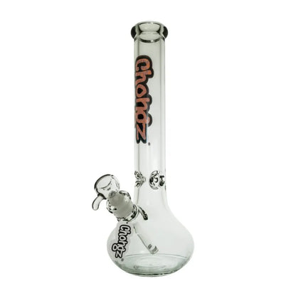 Clear 40cm Chongz "Eclipse" glass waterpipe on a white background.