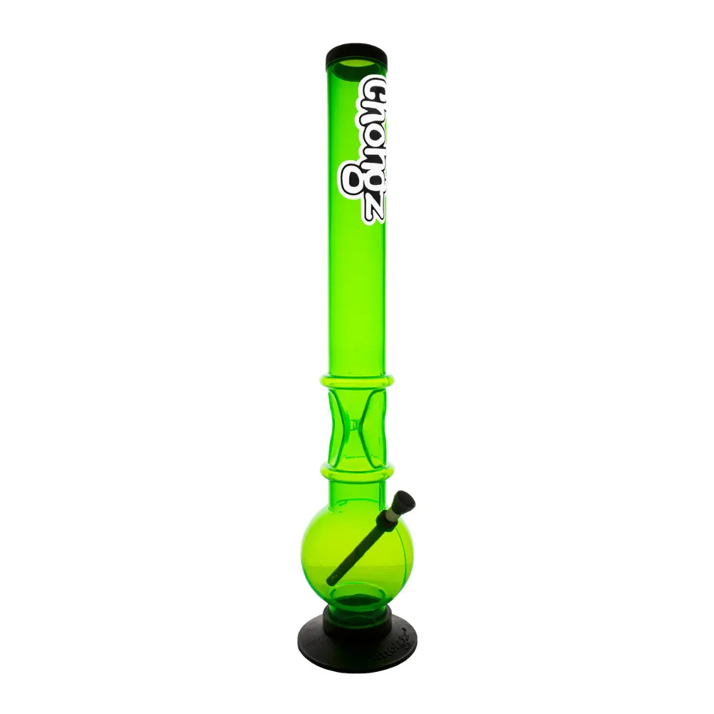50cm colourful Chongz "Spilling Guts" waterpipe on a white background.