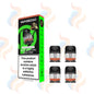 Vaporesso vape pod packaging with nicotine warning label on a white background