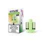 Crystal Pro 30k pod packaging with a   green vape pod on a white background