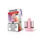 Pink vape pod with packaging labeled 'Crystal Pro' on a white background