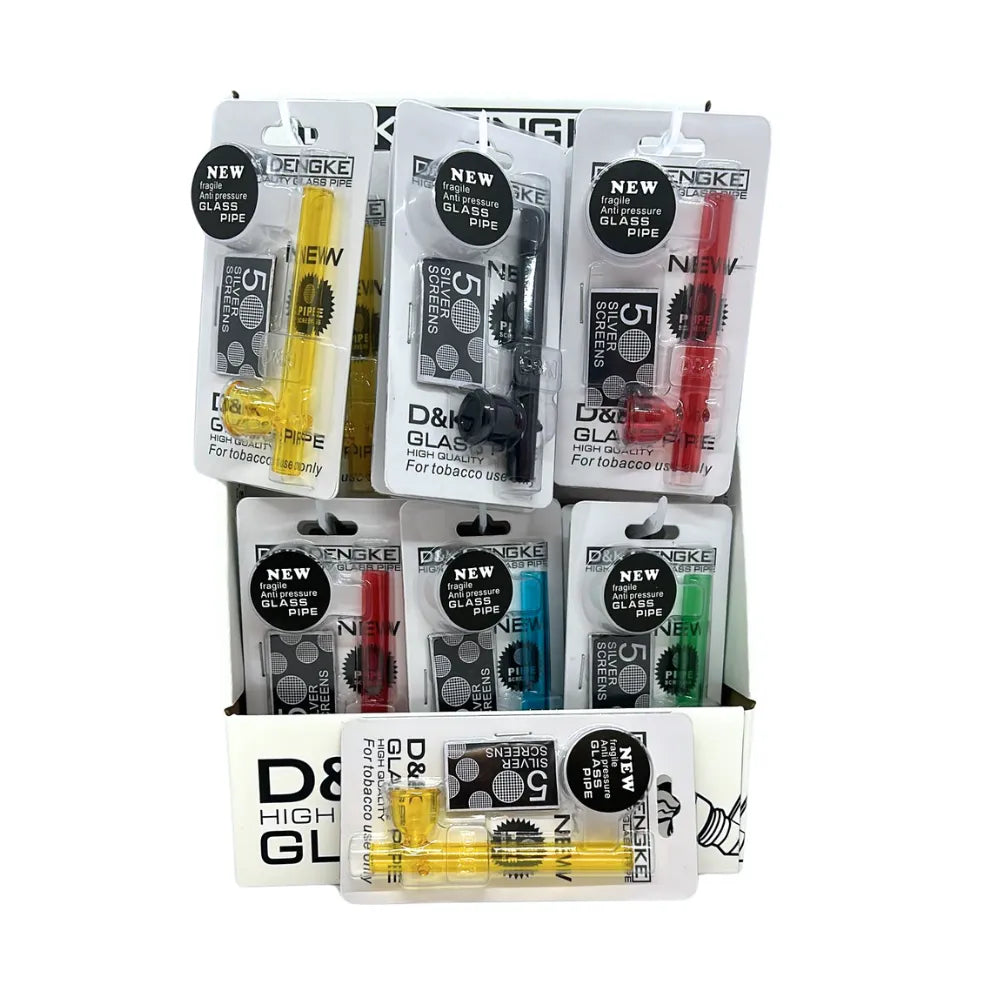 D&K - Glass Pipes 24pcs - Various Designs