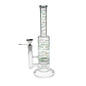 D&K 3151 Glass water pipe with multiple necks and a filter on a white background