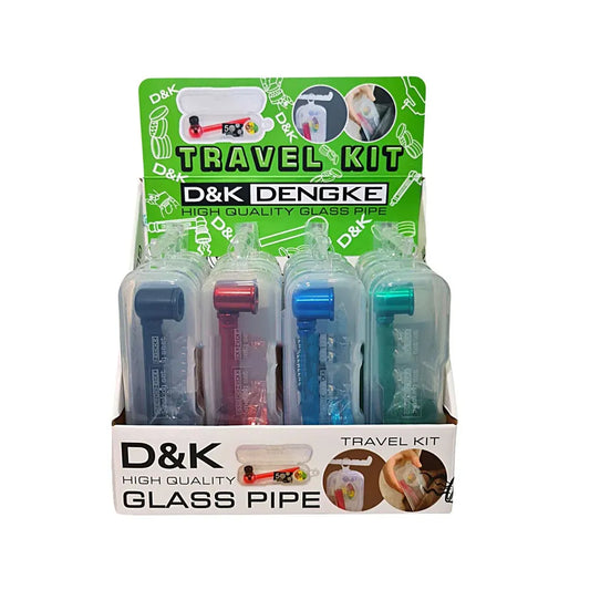 D&K Dengke glass pipe travel kit packaging on a white background