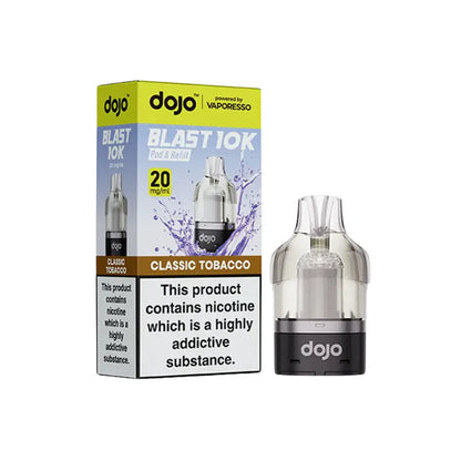  dojo vape cartridges and packaging on a white background