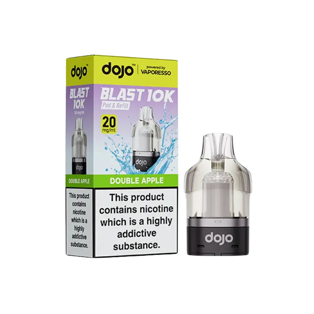  dojo vape cartridges and packaging on a white background