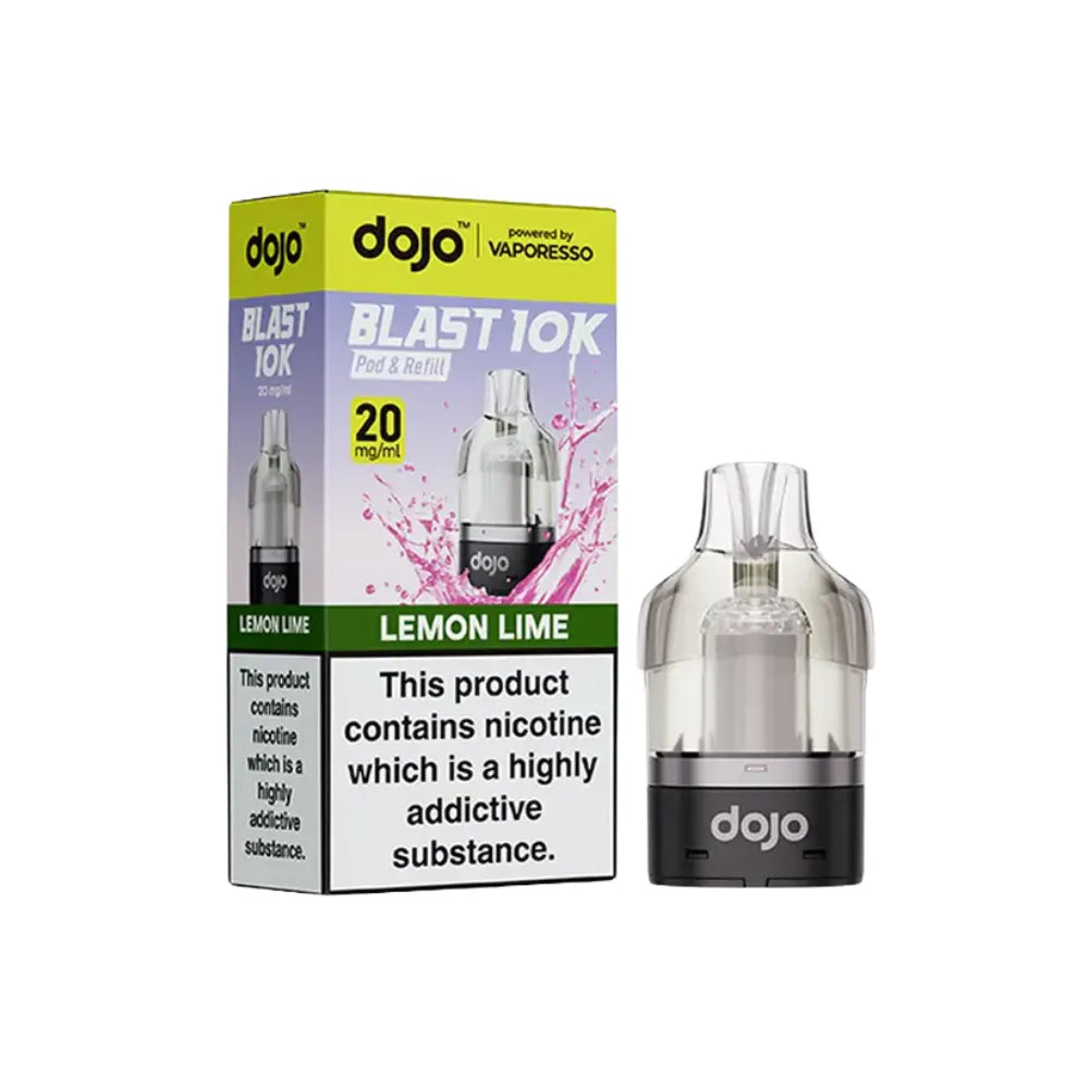  dojo vape cartridges and packaging on a white background