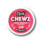 Pink container of Doozy Chewz nicotine chewing gum with Yalla branding on a white background