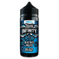 Doozy Infinity Blue Razz Mojito vape juice bottle on a white background