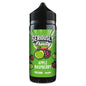 Bottle of Seriously Fruity Apple Raspberry flavor on a white background