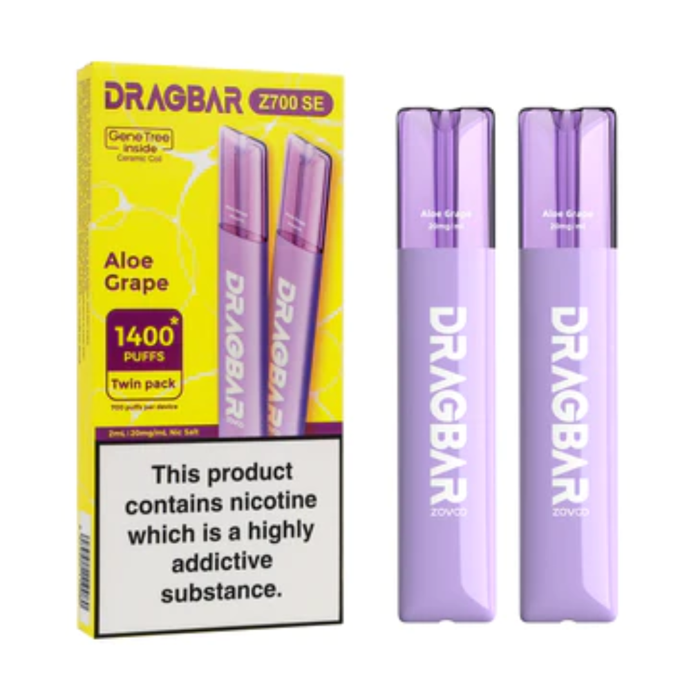 Wholesale - 5 Packs of 2 - Drag Z700 - Aloe Grape