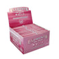 Elements Connoisseur pink rolling papers King Size Slim with tips 24-pack box