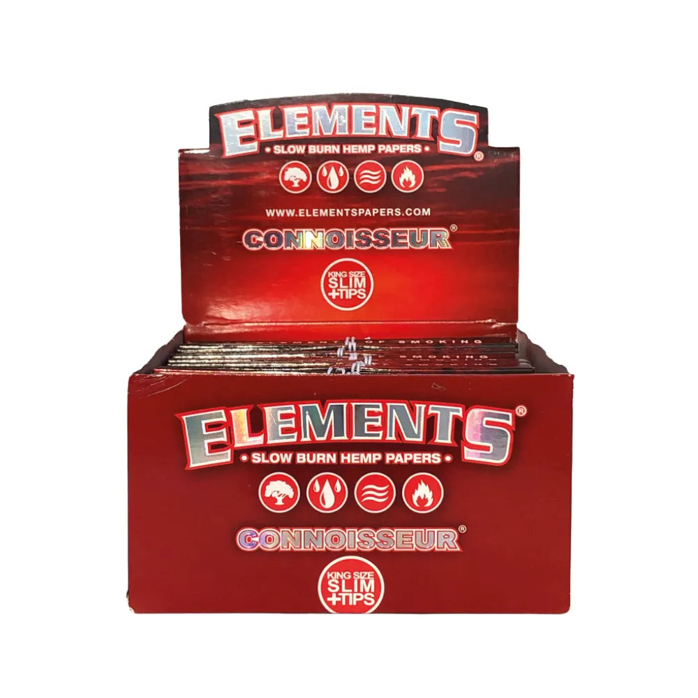 Elements - Connoisseur Rolling Papers With Tips - 24pcs