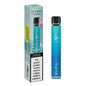 Blue vape pen with packaging displaying 'ELF BAR' branding on a white background