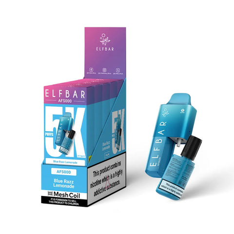 Box Of 5 - Elfbar AF5000 - Blue Razz Lemonade