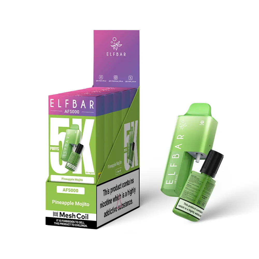 Box Of 5 - Elfbar AF5000 - Pineapple Mojito