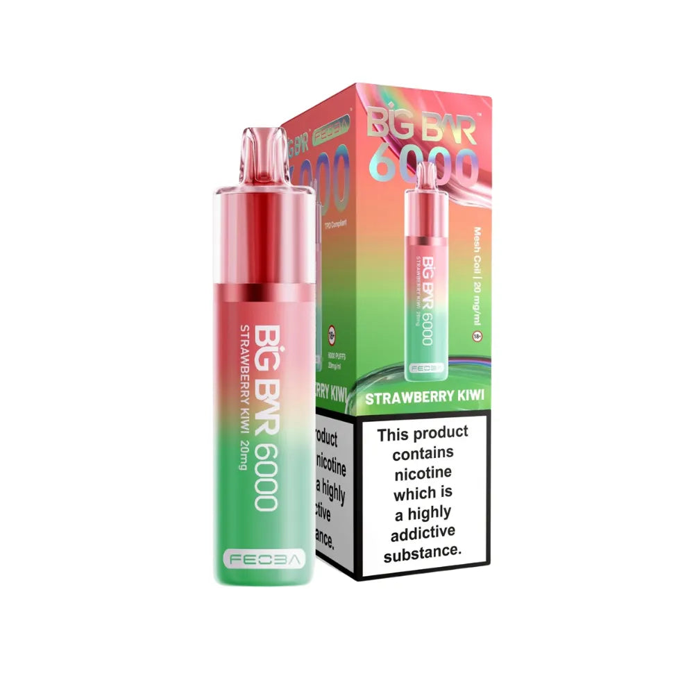 Feoba Big Bar 6000 - Strawberry Kiwi - Disposable Vape