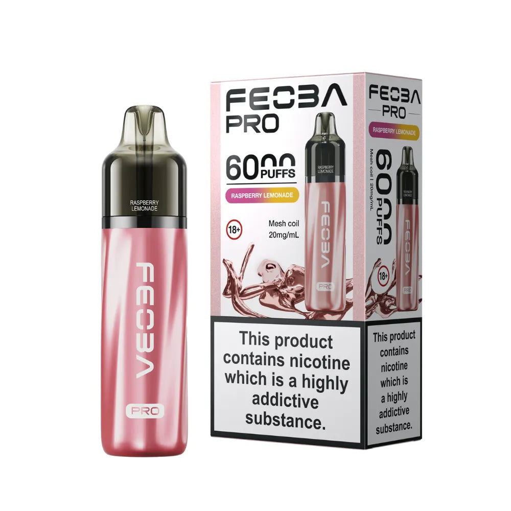 feoba Pro vaping device and packaging on a white background