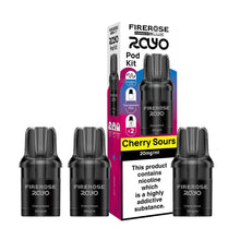 Firerose RAYO vape pod kit with packaging on a white background