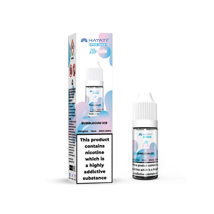 Hayati Pro Max bubble gum ice vape juice packaging on a white background