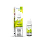 Bottle of Lemon & Lime flavored nicotine product with packaging on a white background