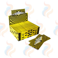 Yellow and black Highland Cosmic papers & tips 24pcs on a white background
