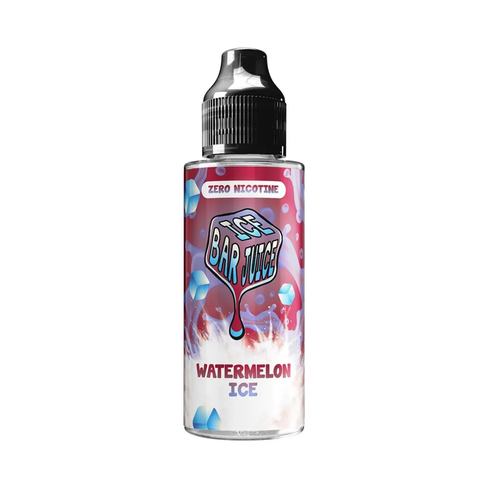 ice bar juice Bottle of Bar Juice Watermelon Ice e-liquid on a white background