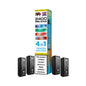 IVG 2400 Reload 4in1 Frozen Edition colourful packaging with 4 black pods on a white background