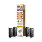 IVG 2400 Reload 4in1 Tobacco Edition colourful packaging with 4 black pods on a white background