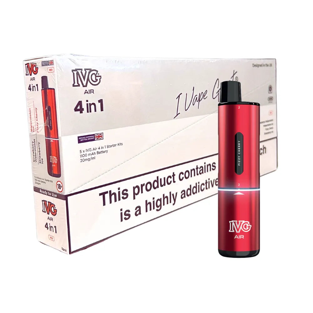 Box of 5 - IVG Air 4in1 - Red