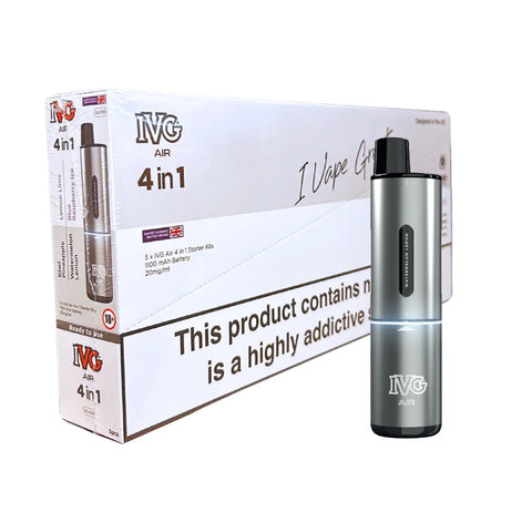 Box of 5 - IVG Air 4in1 - Silver