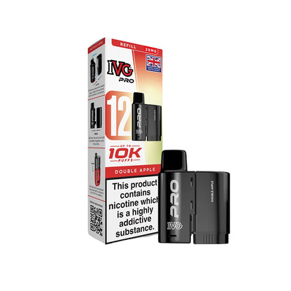 IVG Pro pod Double Apple with packaging on a white background