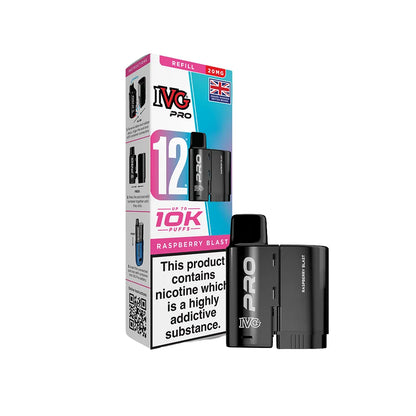 IVG Pro refills and packaging on a white background