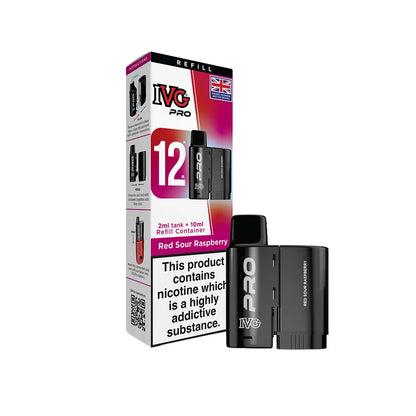 IVG Pro refills and packaging on a white background