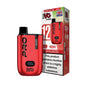 Red IVG Pro vaping device with packaging on a white background