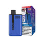 Blue IVG SAVR vape device with packaging on a white background