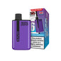 Purple IVG SAVR vape device with packaging on a white background